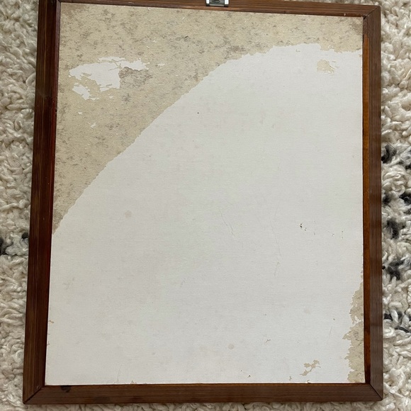 SOLD Cute vintage Wooden framed Rabbit Print - Picture 5 of 5